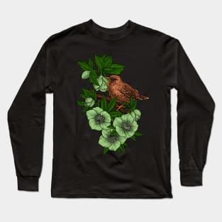 Wren and hellebore Long Sleeve T-Shirt